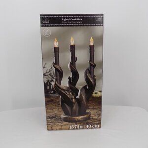 Ashland Lighted Tentacle Candelabra Three Flickering Lights Halloween Decoration